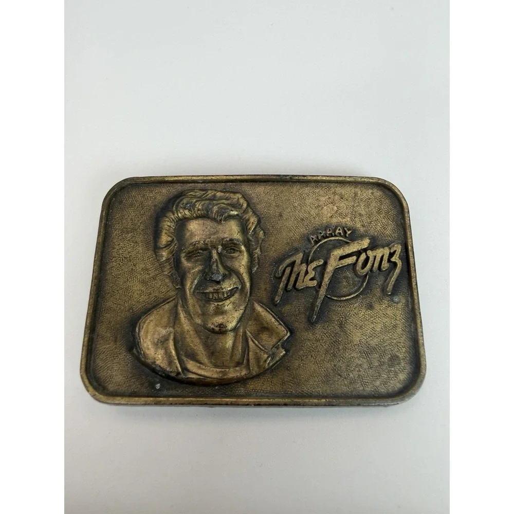 Vtg The Fonz Belt Buckle 